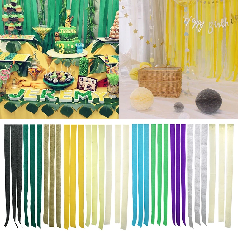 Crepe Paper Streamers Party Decorations  Crepe Paper Garland Baby Shower -  Paper - Aliexpress