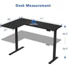 L Shaped Computer Desk, 71x48 Inch Dual Motor Electric Corner Sit Stand Up Table, Height Adjustable, for Home Work, Gaming Desk 3