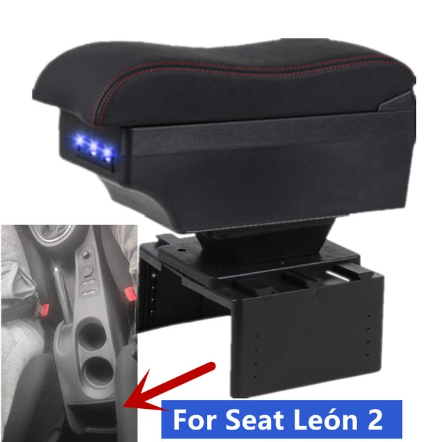 Für seat leon armlehne box zentralen Speicher inhalt box - AliExpress