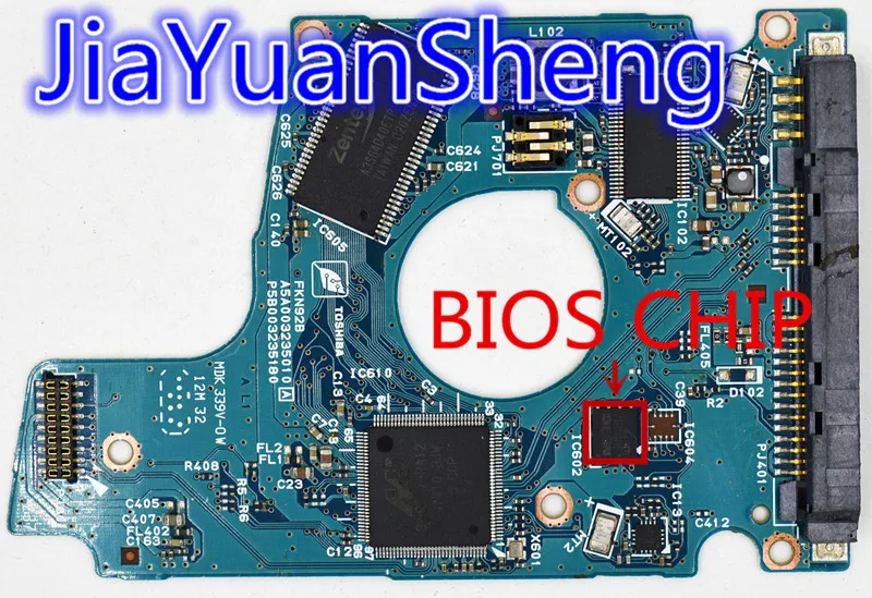 

Toshiba HDD PCB / G003235A / MQ01ABF032 MQ01ABD075 HDKCB16D2A01 MQ01ABF032 MQ01ABF050 MQ01ABD100