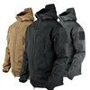 Winter Tactical Sets Men Outdoor Work Fleece Jacket Waterproof Shark Skin Soft Shell Hooded Jacket Multi-pocket Cargo Pant 2 Pcs 5