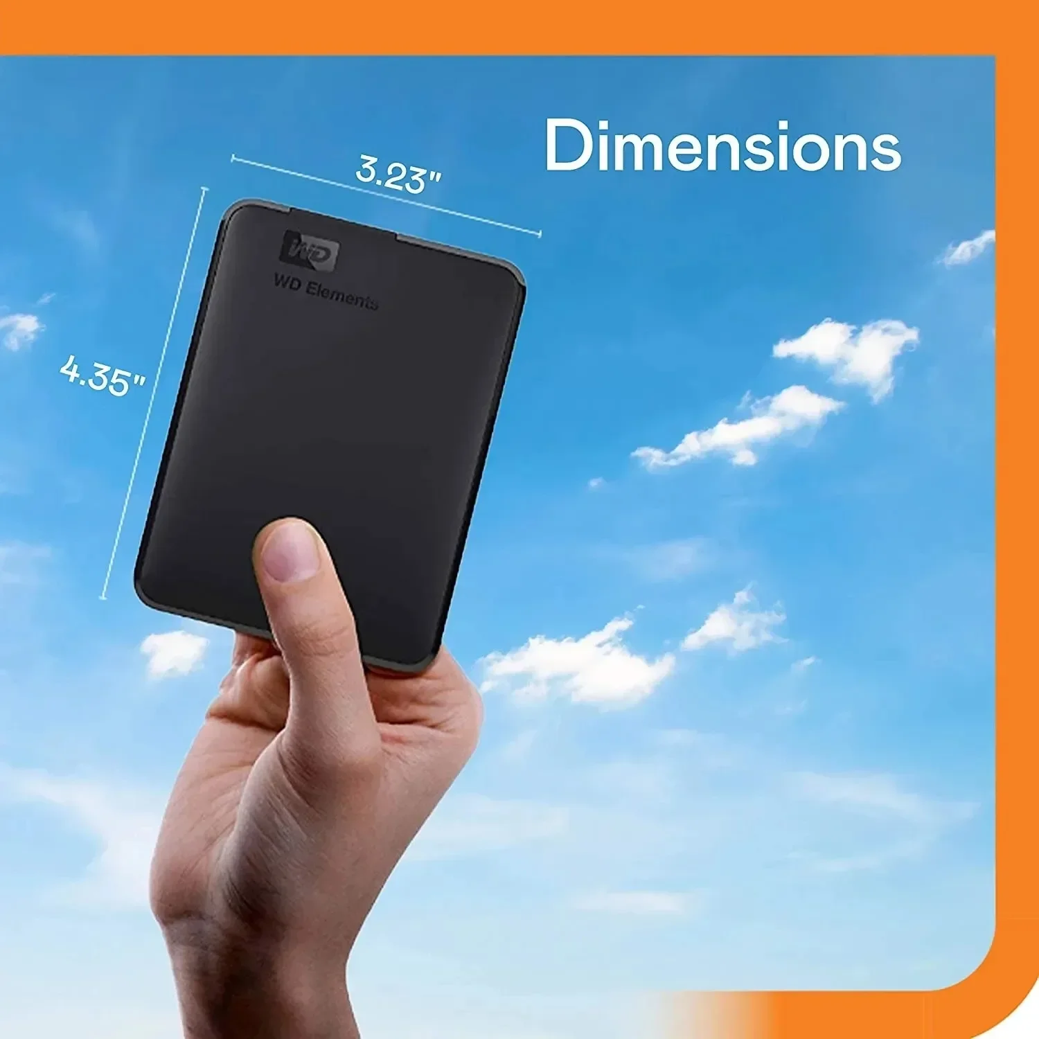 Western Digital Portable External Hard Drive USB 3.0 for Desktop PC Laptop 1TB 2TB 4TB 5TB external hard drive hard drive