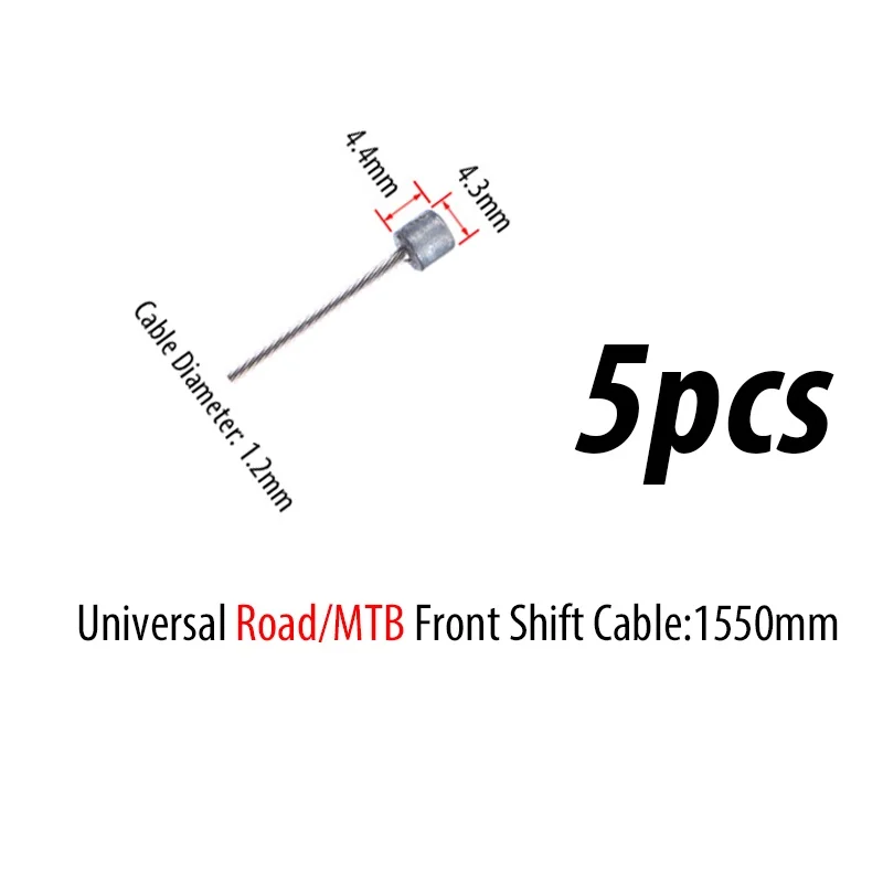 10PC Durable Bicycle Brake and Shift Cable Set for Road and Mountain Bikes