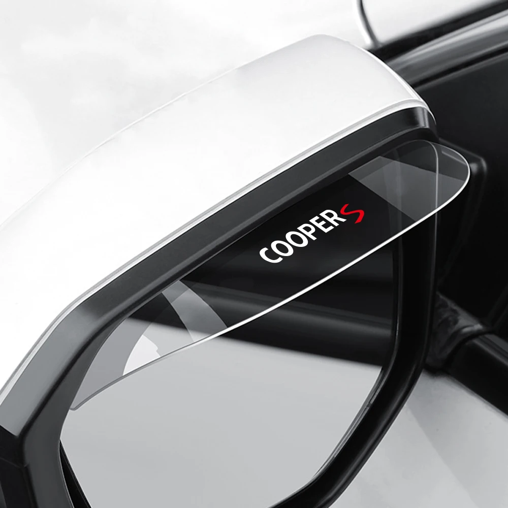 Car Rearview Mirror Rain Eyebrow Shield Cover Protector Auto Exterior Accessories Decor For Mini Coopers R56 R50 R53 R60 F56 F54