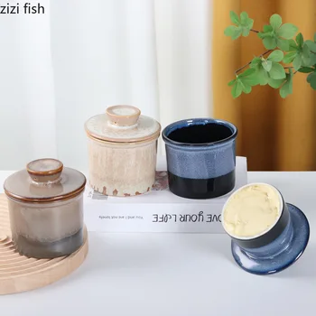 Ceramic Butter Crock & Cheese Storage Jar 1