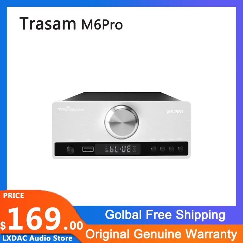 

Trasam M6Pro TPA3250 2.0CH Audio Integrated Amplifier Mini Hi-Fi Class D Integrated Amp for Passive Speakers 150W*2 Power