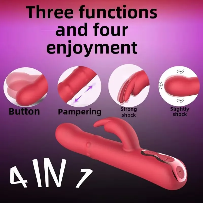 4-in-1 G-spot orgasm vibrator Adult Snap Rabbit vibrator vagina slide female sex toys and sex shop female sex toys vaginal vibrators clit sucking vibrator clitoris vibrator vibrator sex toy electric sex toys