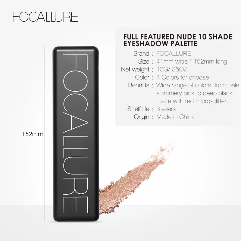 10 Colors Matte Eyeshadow Palette Eye Shadow Eye Shadow Plate Waterproof Shimmer Glitter Nude Eye Shadow Makeup Cosmetics for Women
