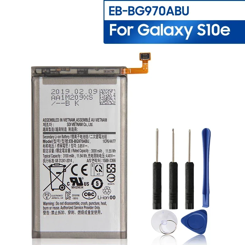 Batteria Di Ricambio Per Telefono Eb-Bg970Abu Per Samsung Galaxy S10E S10E S10 E Sm-G9700 Batteria Ricaricabile 3100Mah