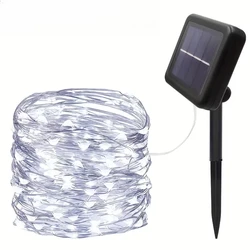 Solar - Powered Outdoor Fairy Lights - Waterproof Decorative Garden and Patio Illumination - 5M 50LED (White)
