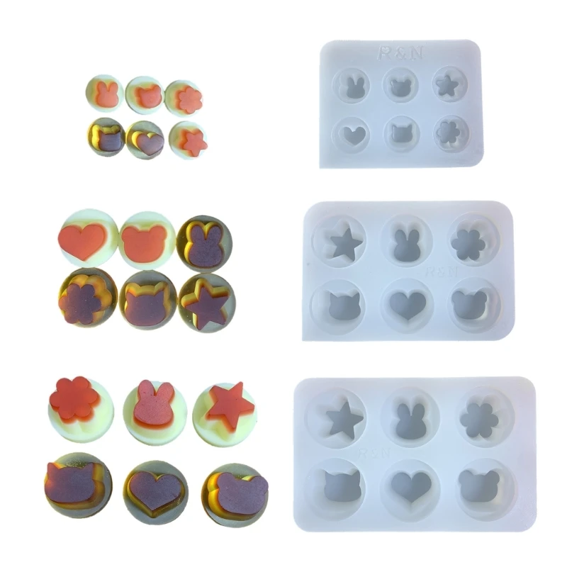 Silicone Mold for Hand-made Desk Decorations Gypsum Epoxy Resin Silicone Baking Mould