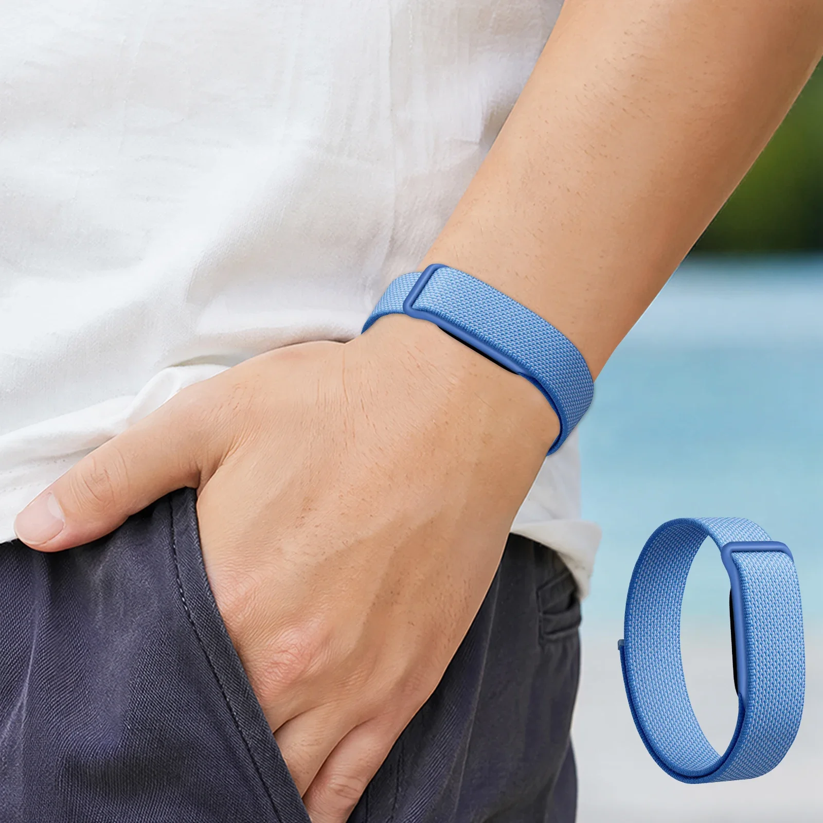 Nylon Air Breathable Braided Wristband with Buckle - Premium Replacement Watch Strap Accessories