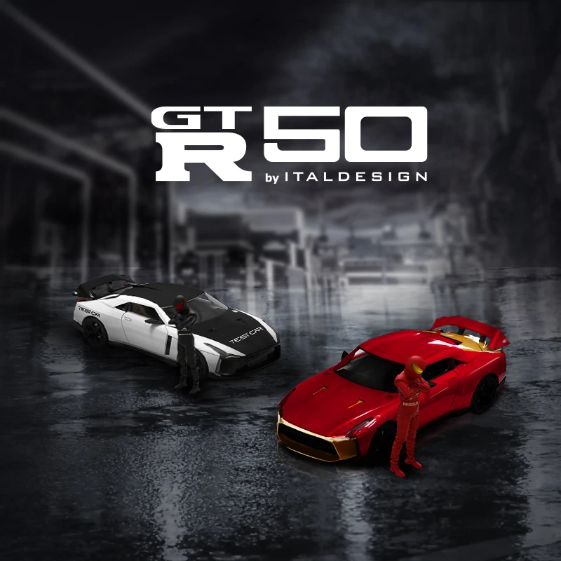 

Time Micro 1:64 Model Car Niss GTR Alloy Die-cast Vehicle Collection - 2 Colors