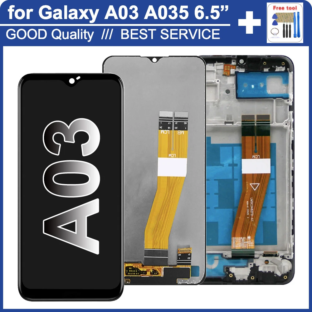 

New Tested A03 LCD for Samsung Galaxy A03 A035 A035F LCD Display Touch Screen Digitizer Assembly for Samsung A03 Screen A035F
