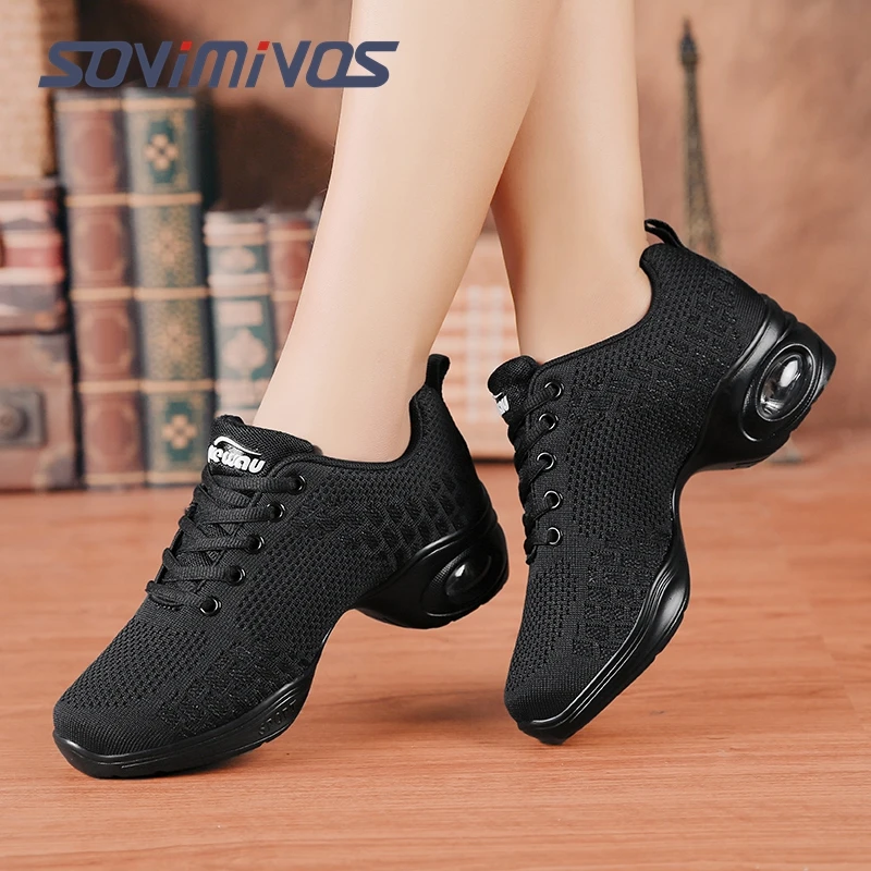 Women Latin Dance Shoes Jazz Ballroom Salsa Dancing Shoes Woman High Heels Children Training Modern Tango Dance Sneakers Female