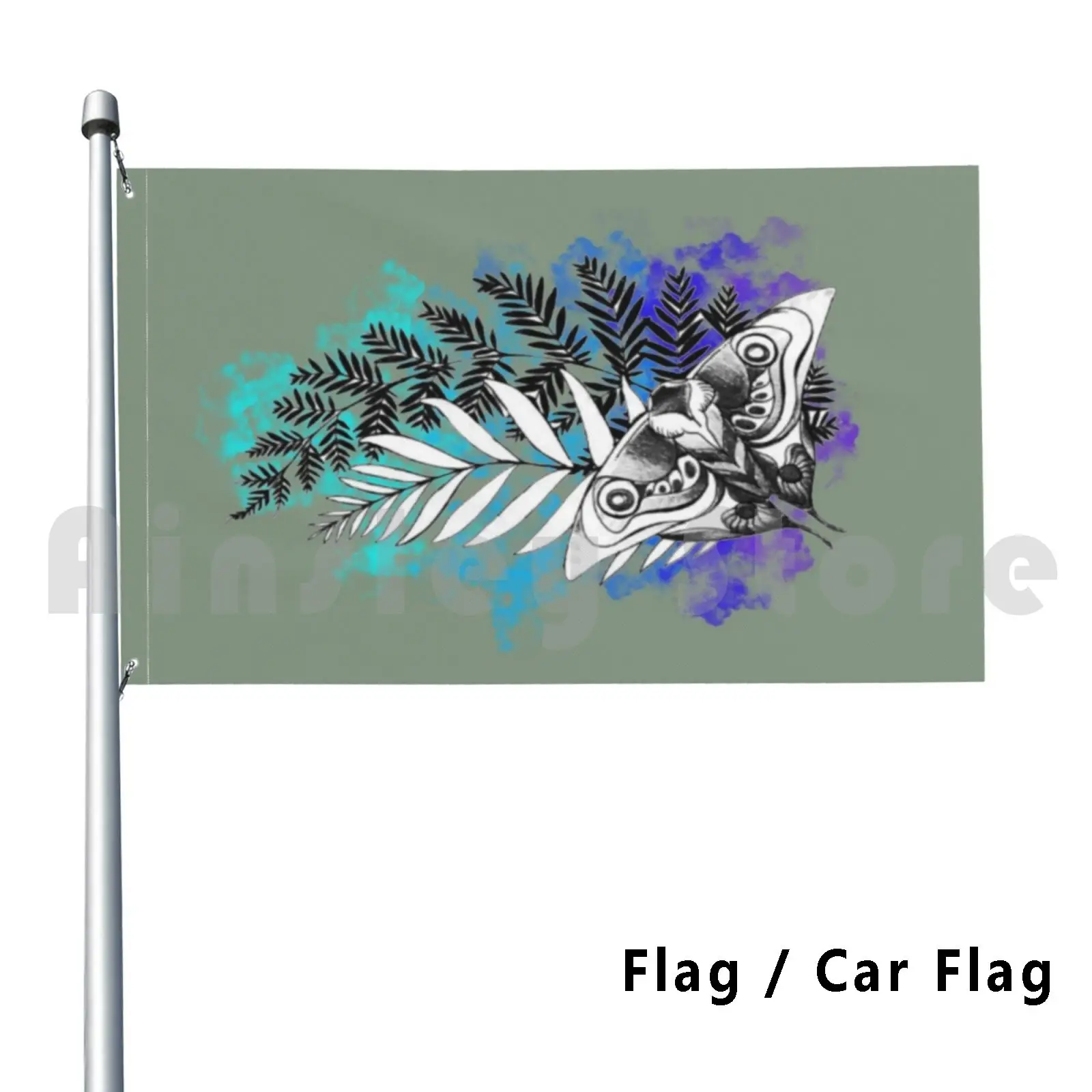 L'Ultimo Degli Stati Uniti Tattoo Splash Flag Car Flag Printing Custom Tlou Tlou Part 2 Tlou Part Ii L'Ultimo Di Noi Naughty