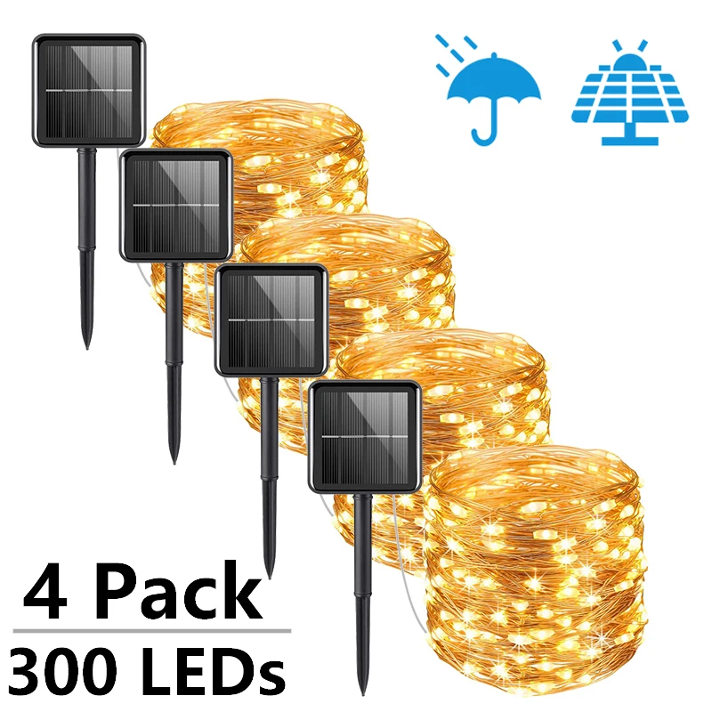

32m/22m/12m/7m Solar Led Lights Outdoor Garden Fairy String Light Led Twinkle Waterproof Lamp for Christmas Patio Tree Party
