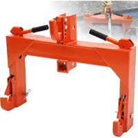 3 Point Quick Hitch fits Cat 1 with 2" Receiver, 3000lbs, Orange 1