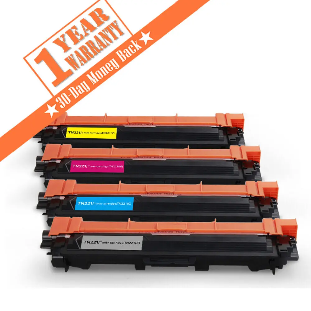 

4x TN221 TN225 High Yield Toner Cartridge for Brother MFC-9130CW 9330CDW 9340CDW