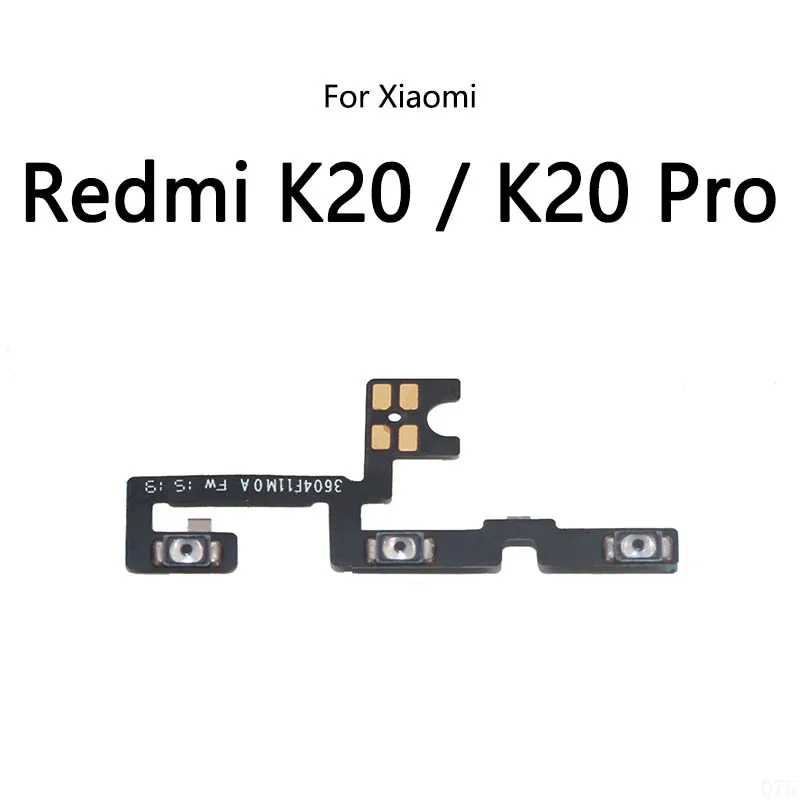 

10PCS/Lot For Xiaomi Redmi K30 Pro K20 K30S 5G 4G K30i Ultra Power Button Switch Volume Mute Button On / Off Flex Cable