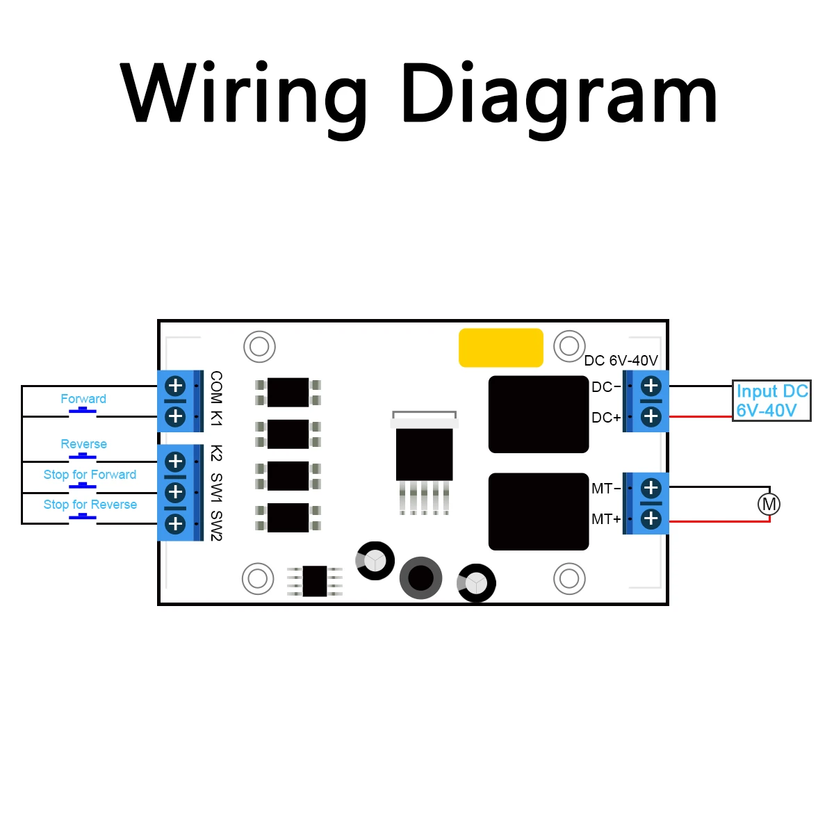 TKS-M8 DC 5V 12V 24V DC Motor Forward and Reverse Controller High Current with Limit Relay Driver Lifting Control Board dc motor speed controller,motor speed controller,electric motor speed controller