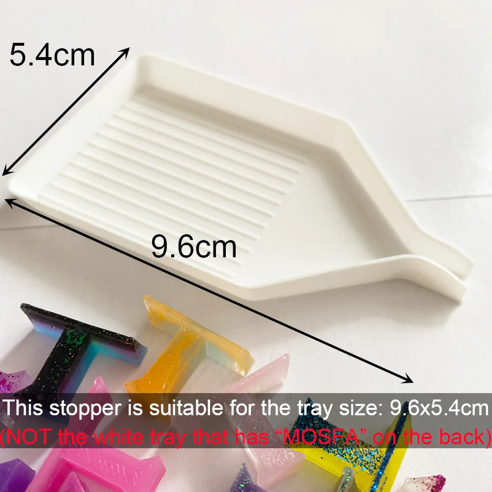 Diamond Painting Tool Accessories Tray Stoppers with Area for Lable Sticker 5D DIY Painting Rhinestones Drill Plates Stopper