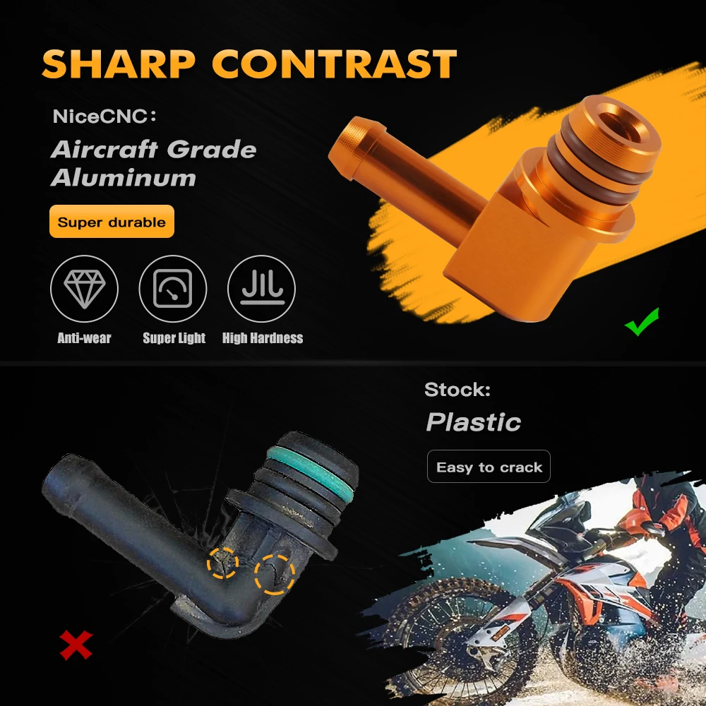 Für KTM 690 Enduro R SMC R 2008–2024 Kraftstoffzapfen-Anschluss 690 Duke/R 790 890 Adventure/R Husqvarna 701 Enduro NORDEN 901 – Detail 9