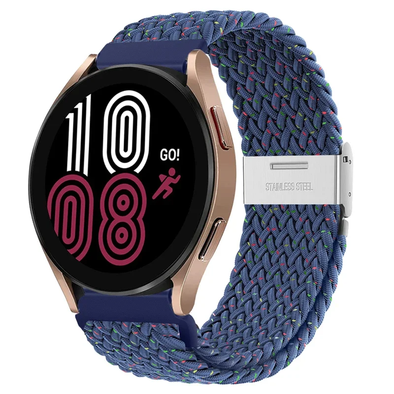 Braided Elastic Nylon Band - 20mm/22mm - Multi-Functional Smartwatch Bracelet