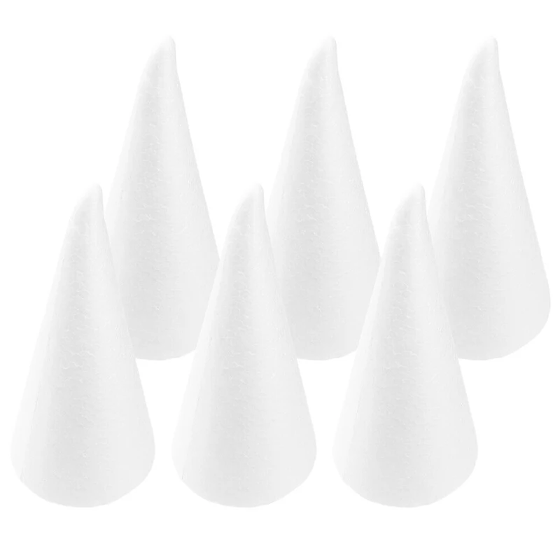 

Foam Cone Cones Craft Christmas Tree Diy Crafts Polystyrene White Floral Shapes Children Modeling Shaped Kids Supplies Ornament