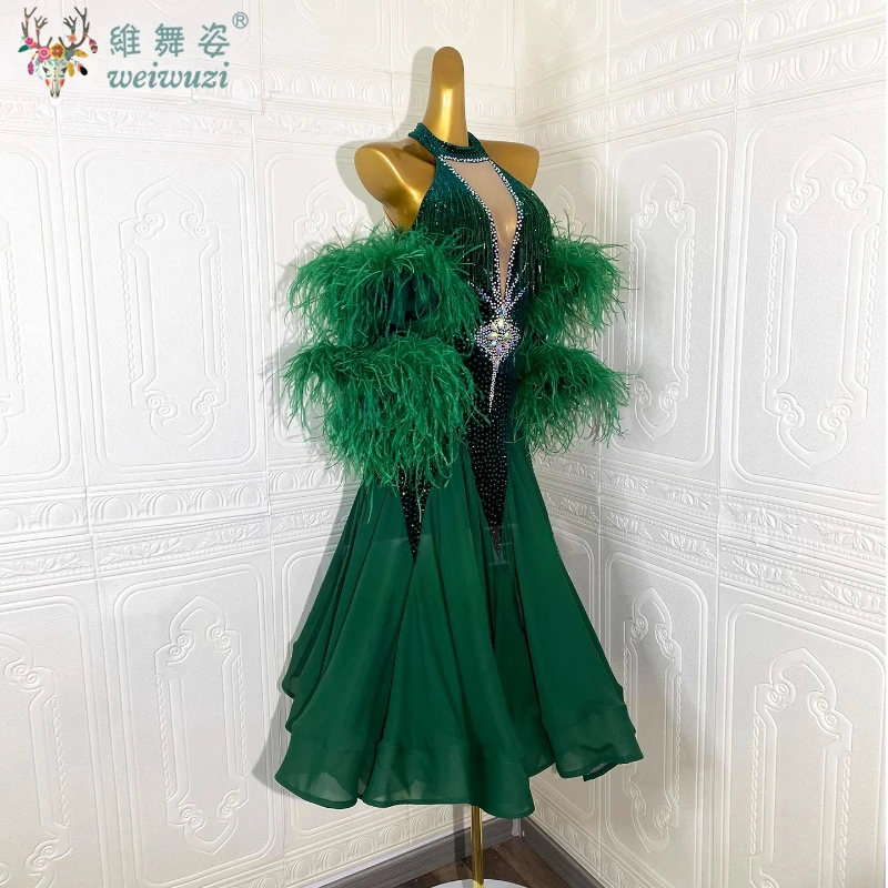 green emerald velvet dress Butterfly -Adult