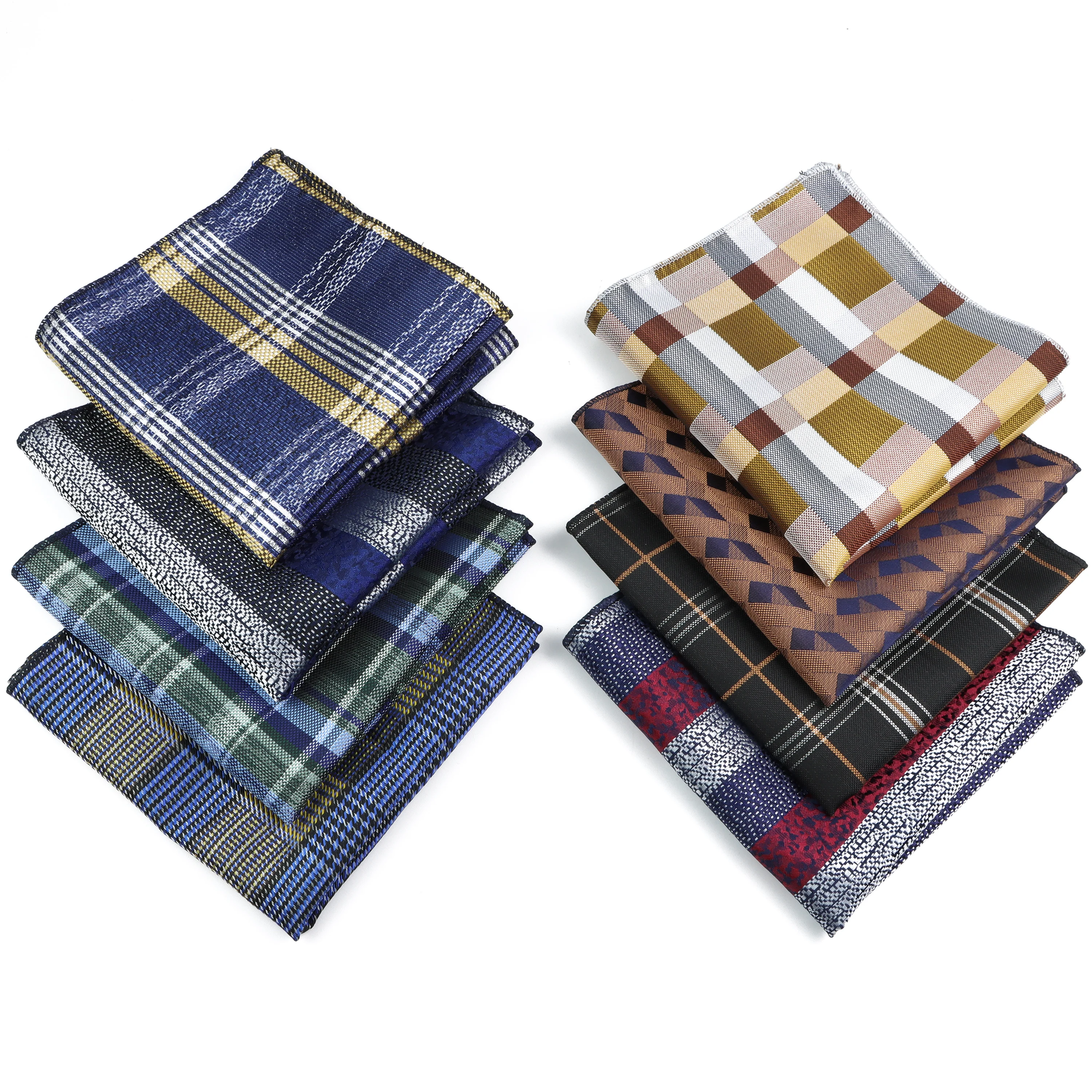 Mouchoirs de Travail Carreaux Bleu et Blanc (Lot de 12
