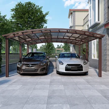 Abri de garage extérieur préfabriqué, abri de voiture, port de voiture, auvent d'entrepôt, bâtiment de jardin, toit en métal rapDuty pour le balcon 1