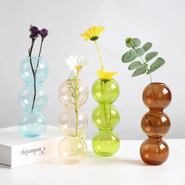 Glass Vase: Nordic Home Decor at a Discounted Price