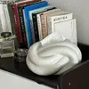 Ceramic Tissue Box Twisted Knot Tissue Box Paper Extractor Porcelain Paper Towel Case Napkin Holder Modern Home Decoration 4