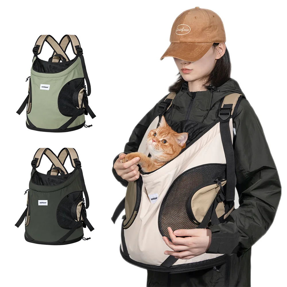 Pet Carrier Backpack Pet Bag Pet Carrier Bag Cat Small Dog Carrier Breathable Canvas Portable Backpack