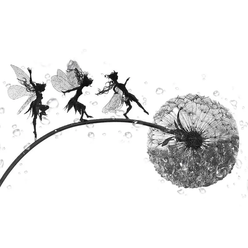 

Садовое сказочное украшение, Одуванчик, металлический эльф, силуэт, украшение для двора, художественный декор, лужайка, ландшафт, скульптура, украшение