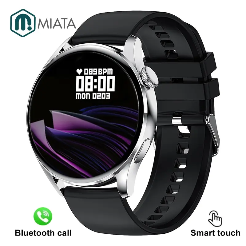 

Смарт-часы мужские с поддержкой Bluetooth, пульсометром и тонометром