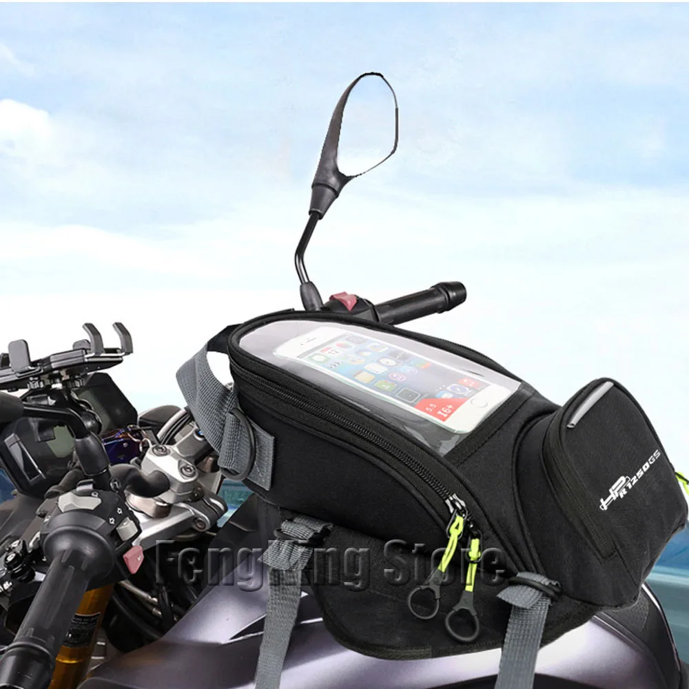 대형 스크린 내비게이션 연료 탱크 가방, BMW R1250GS HP ADV 오토바이 마그네틱 라이딩 백