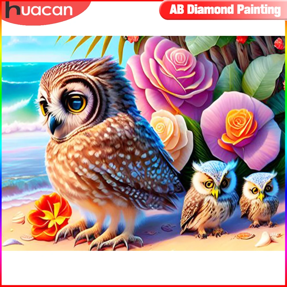 Flower 5D DIY Diamond Painting Kit Eagle Diamond Mosaic Owl Diamond  Embroidery Dog Diamond Art Rhinestone Home Decoration Gift - AliExpress