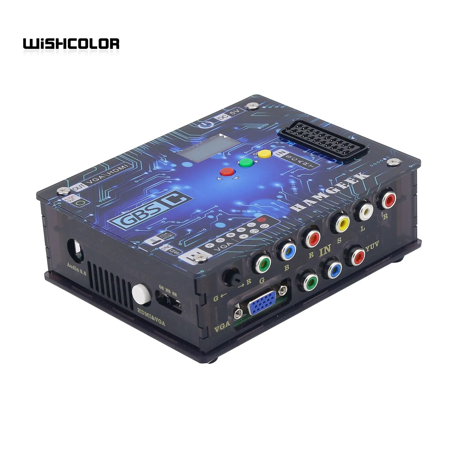 Hamgeek Gbsc Conversor Gbs Controle Retro Vídeo Game Sinal Conversor Acessório Versão Atualizada