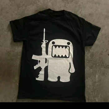 2026 Summer Rhinestone Funny Pattern Daily T-Shirts Men and Women Simple Color Block Versatile Gothic Short-Sleeves Loose Tees 1