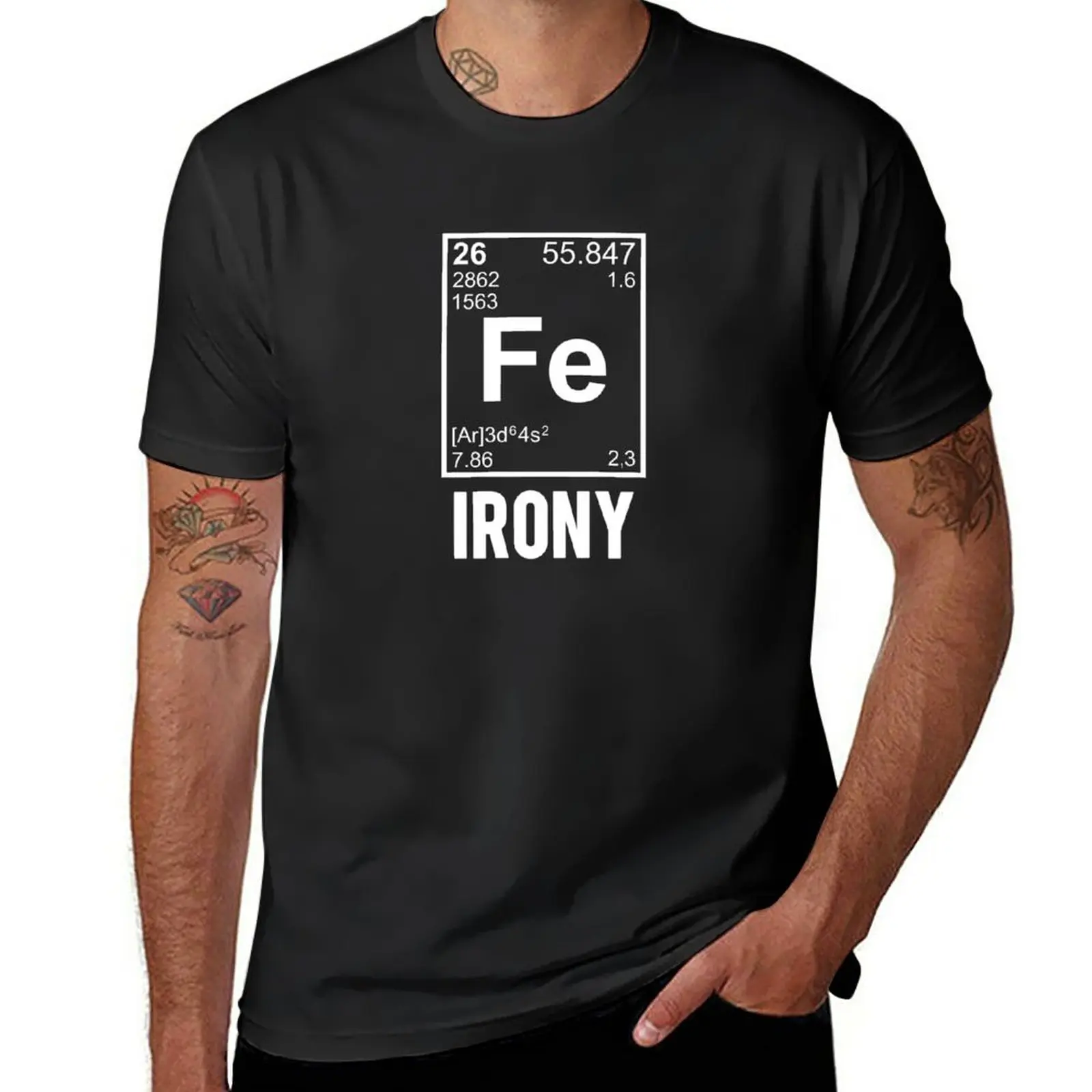 

Ironic Chemical Element FE Irony T-Shirt plus sizes kawaii clothes blacks customs mens t shirts casual stylish