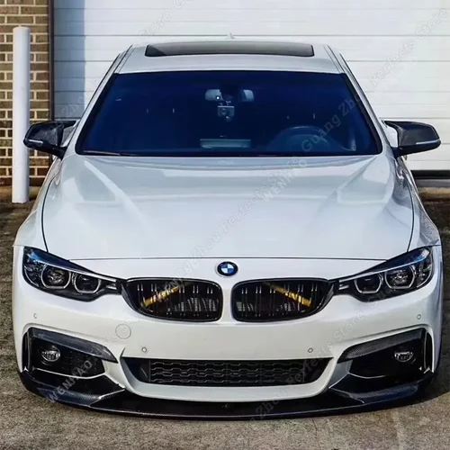BMW 4 시리즈용 ABS 글로스 이블 헤드라이트 아이브로우, 아이리드, BMW 4 시리즈 F32 F33 F36 M4 420d 420i 425d 430i 435i 440i 2013-2021 튜닝, 2 개입 2