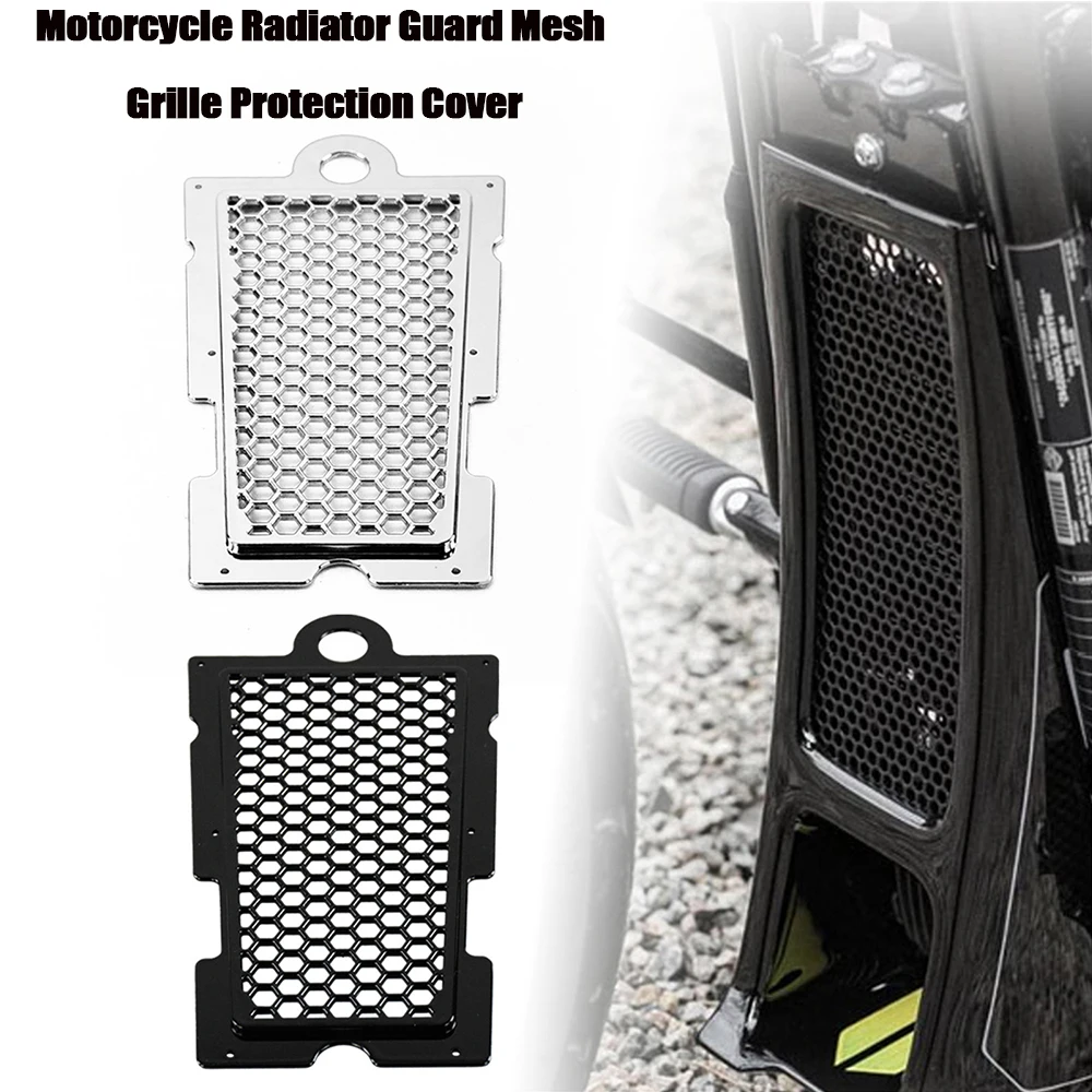 

Motorcycle Honeycomb Mesh Radiator Guard Grille Protection Cover For Harley Softail Fat Boy Street Bob FXLR 883