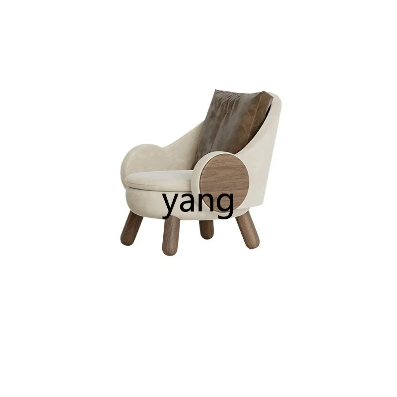 

LMM Living Room Designer Fabric Single-Seat Sofa Chair Light Luxury Bedroom Leisure Chair