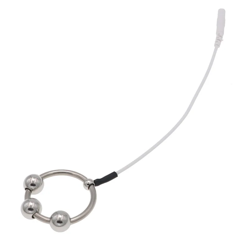 Electro Shock Metal Penis Ring Medical Themed Toys Cock Ring Accessory Stimulation Pulse Massage Sex Toys For Men Sex Products electro sex toys,electric sex toys