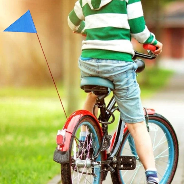 Bicycle Flag for Children Safety Flag Bicycle Bunting for Children's Bicycle Safety Flag Waterproof Fiberglass 6