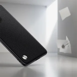 Luxury PU Leather Shockproof Phone Case - Full Protection Cover for Honor Power 2 (Carbon fiber)