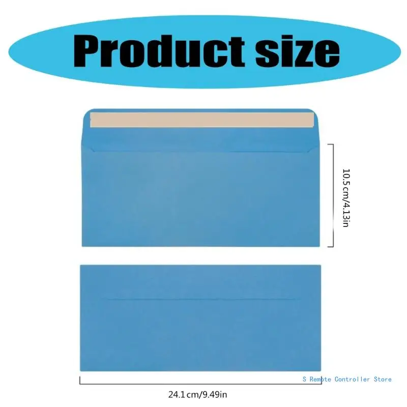 50 Pcs Colorful Envelopes Business Envelopes Self-Seal Standard for Office Checks Christmas