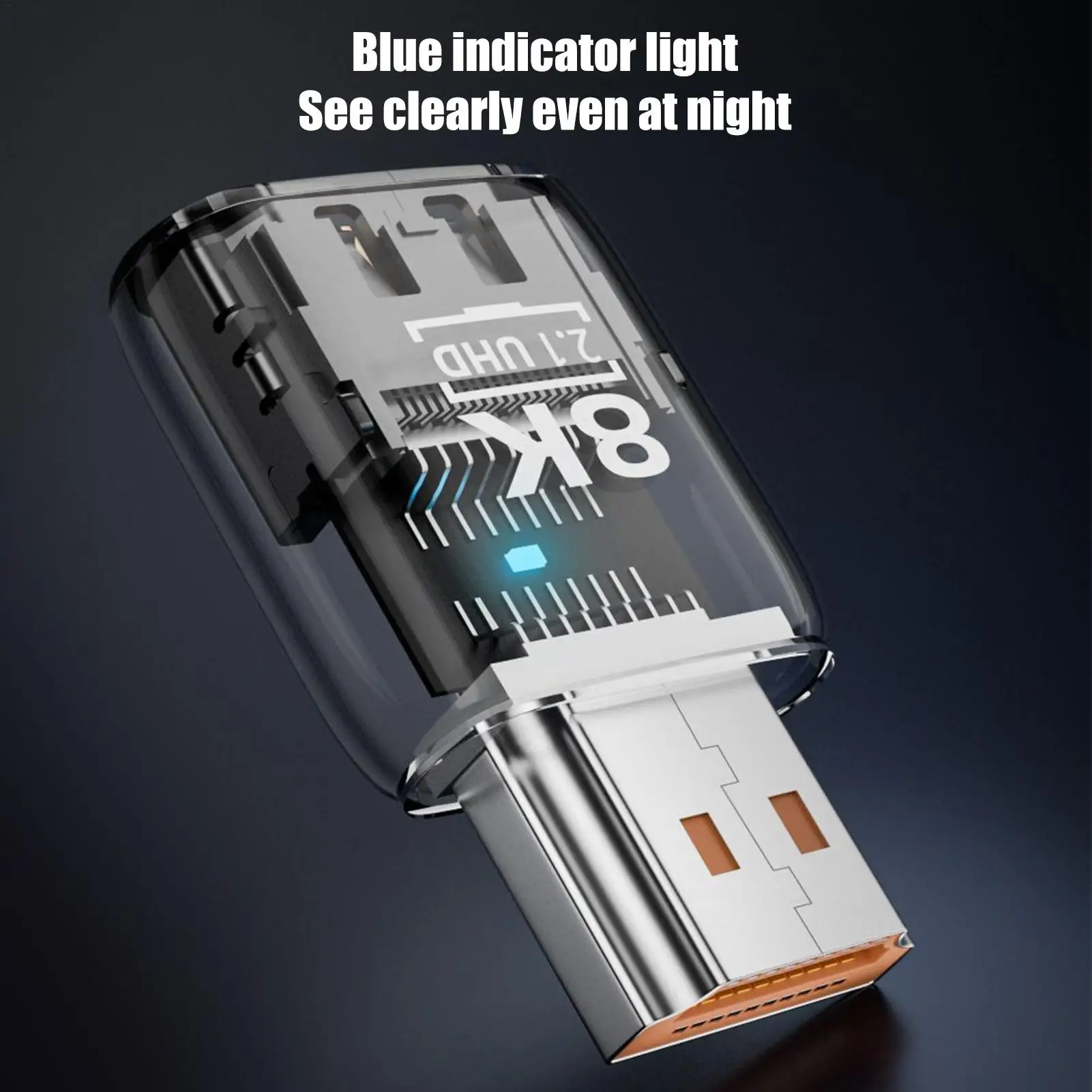 Video Adapter 8k 60Hz Bidirectional Connector Video Male to Female Converter for Audio Computer Laptop TV HDTV Projector Desktop